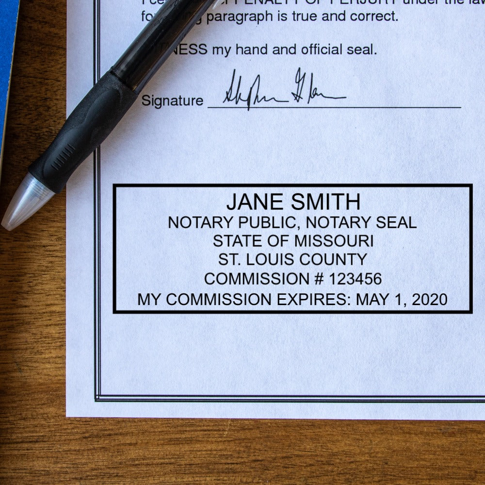 Pre-Inked Missouri Notary Stamp