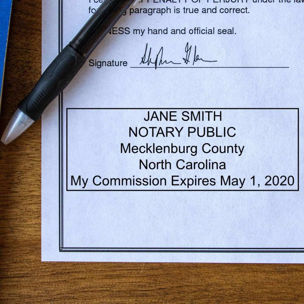 Pre-Inked North Carolina Notary Stamp