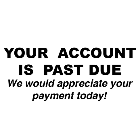 Account Past Due Stamp
