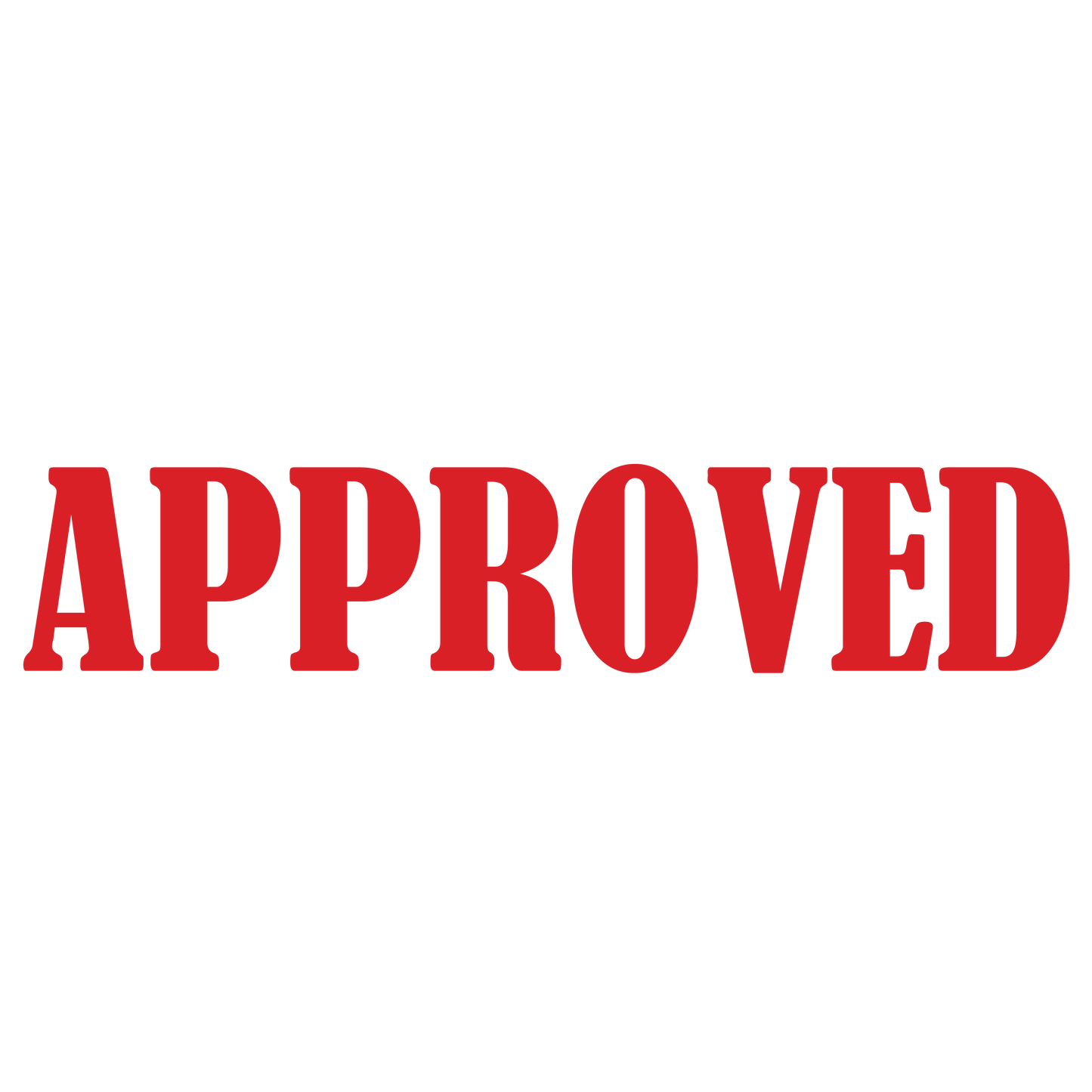 Bold APPROVED Stamp