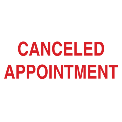 CANCELED APPOINTMENT Stamp