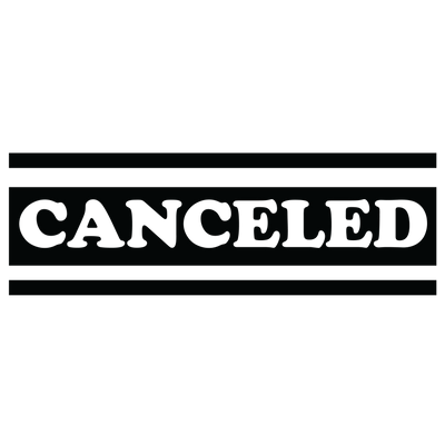 Bold Double Line CANCELED Stamp