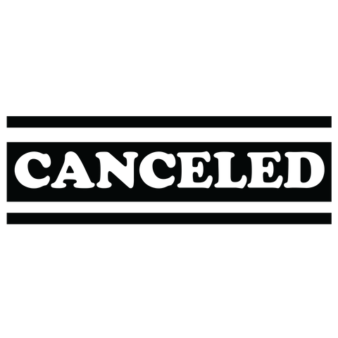 Bold Double Line CANCELED Stamp