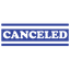 Bold Double Line CANCELED Stamp