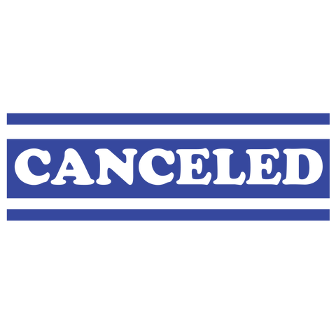 Bold Double Line CANCELED Stamp