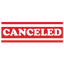 Bold Double Line CANCELED Stamp