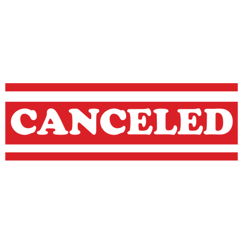 Bold Double Line CANCELED Stamp