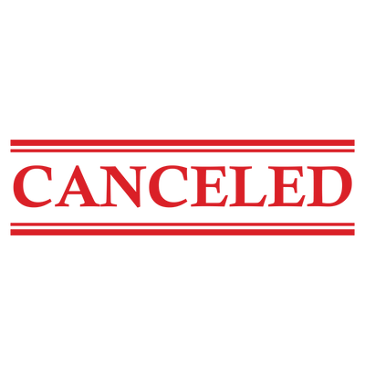 Double Line CANCELED Stamp