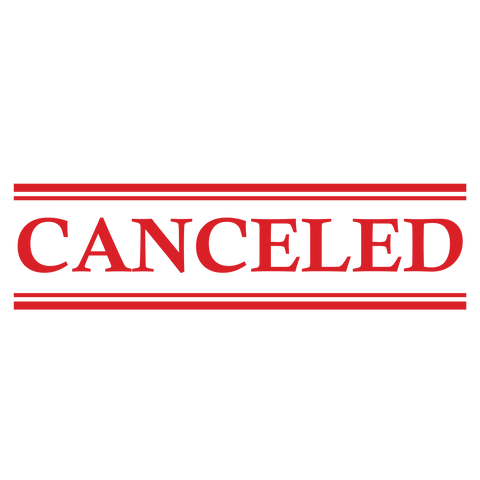 Double Line CANCELED Stamp