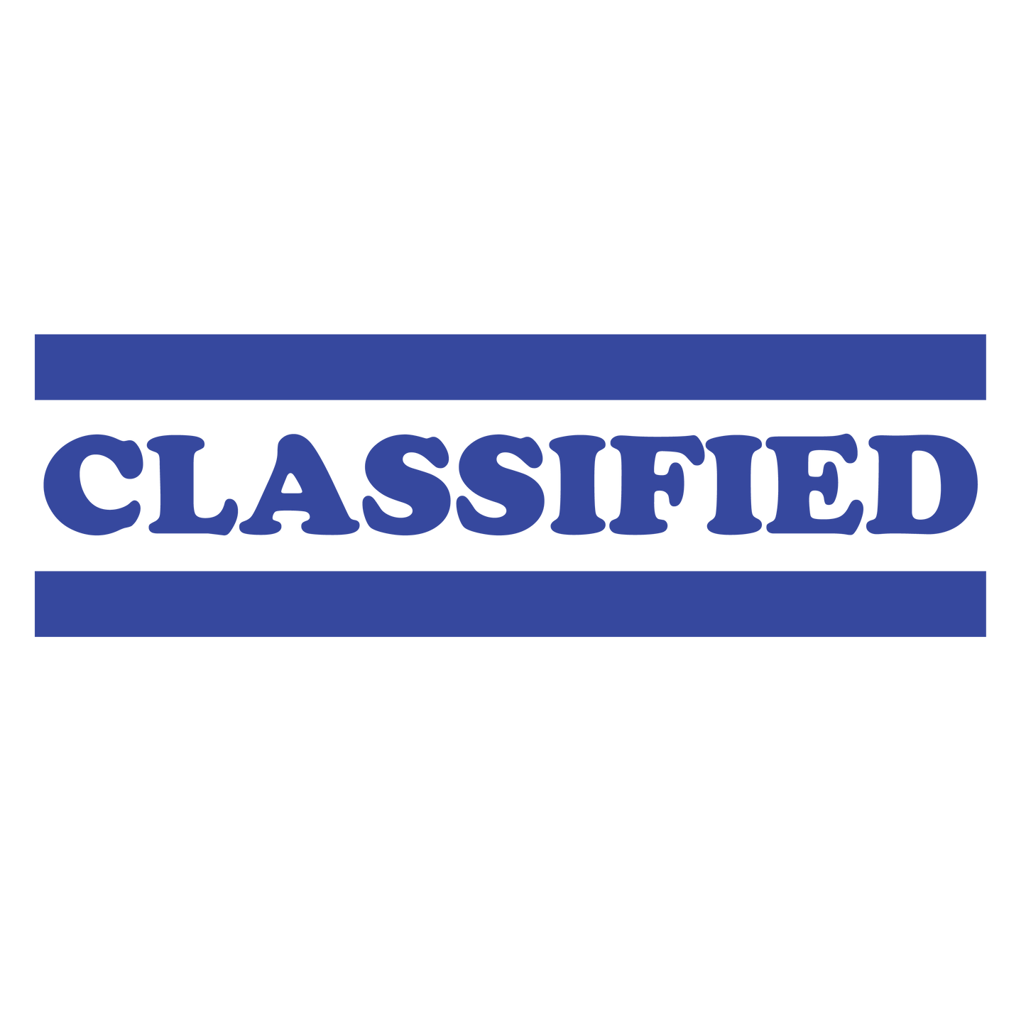 Double Line CLASSIFIED Stamp