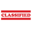 Double Line CLASSIFIED Stamp