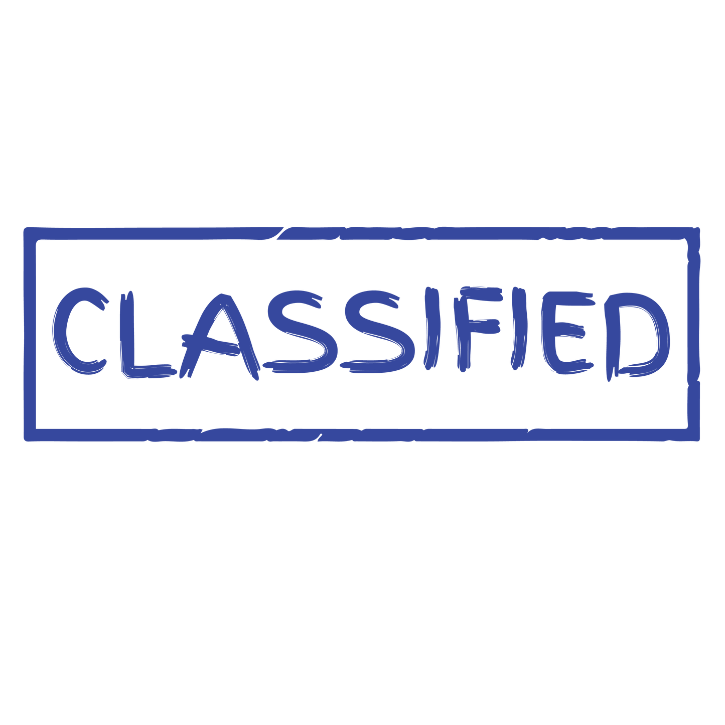 Brush CLASSIFIED Stamp