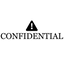 Warning Symbol CONFIDENTIAL Stamp