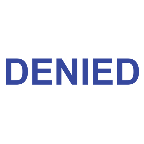 DENIED Stamp