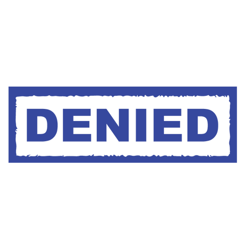 Box DENIED Stamp
