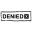 X DENIED Stamp
