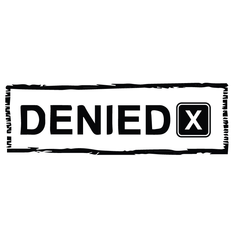 X DENIED Stamp