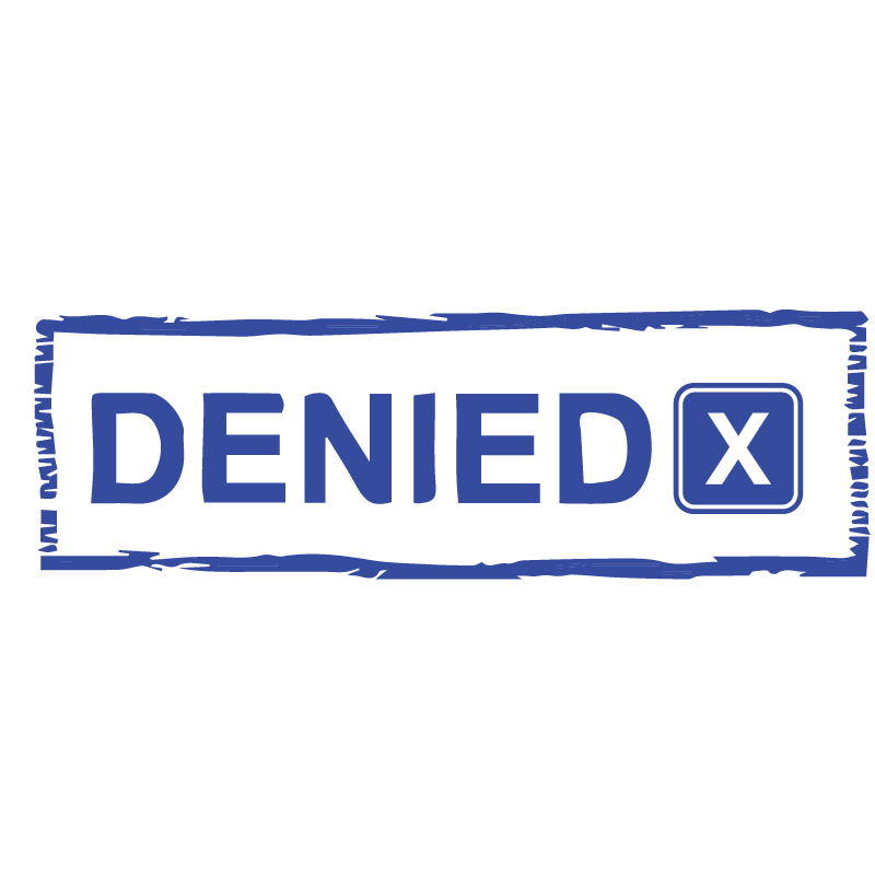 X DENIED Stamp