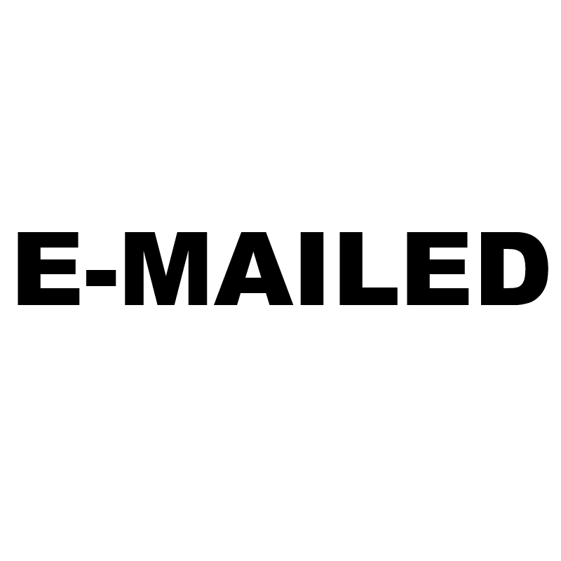 Bold E-MAILED Stamp