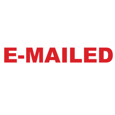 Bold E-MAILED Stamp