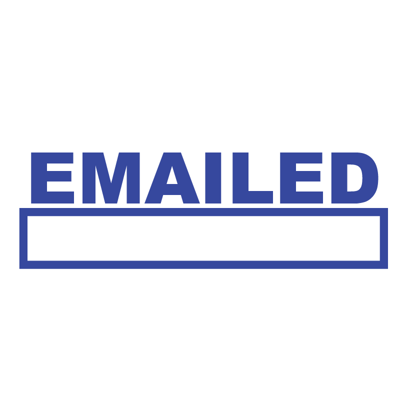 Box EMAILED Stamp