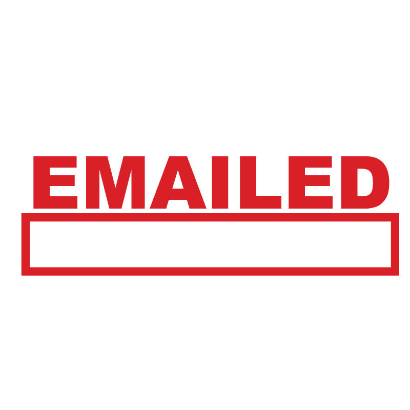 Box EMAILED Stamp