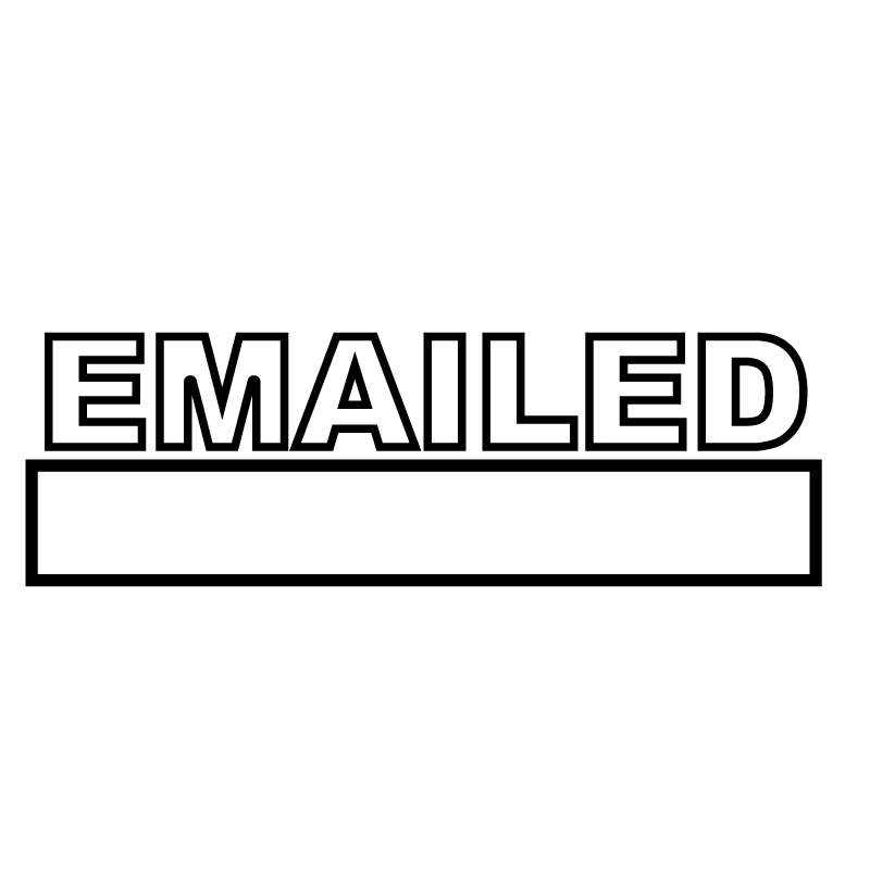 Outline EMAILED Stamp