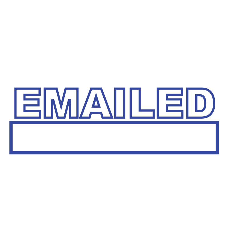 Outline EMAILED Stamp