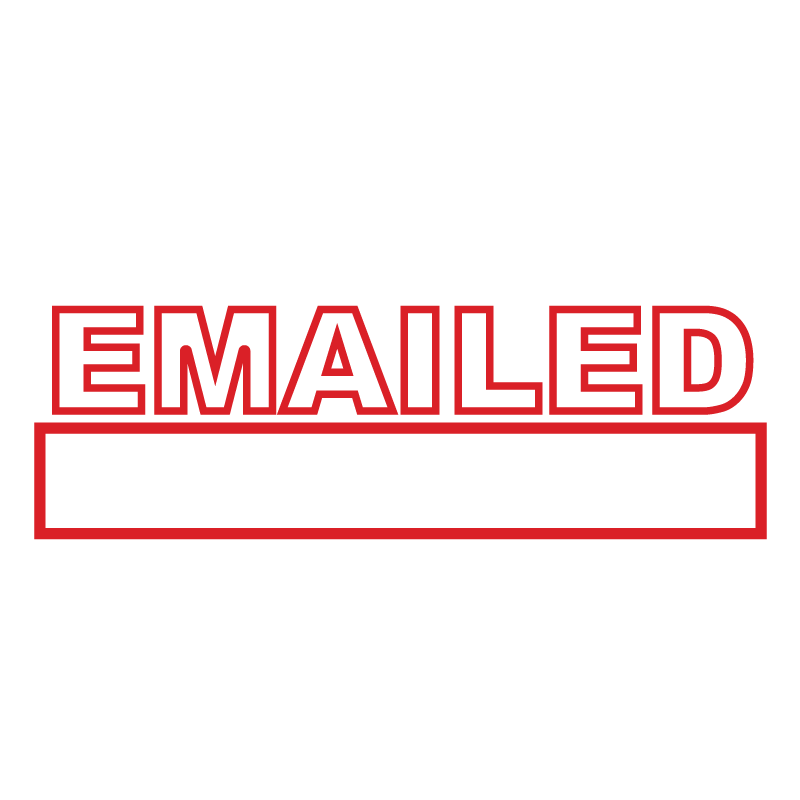 Outline EMAILED Stamp