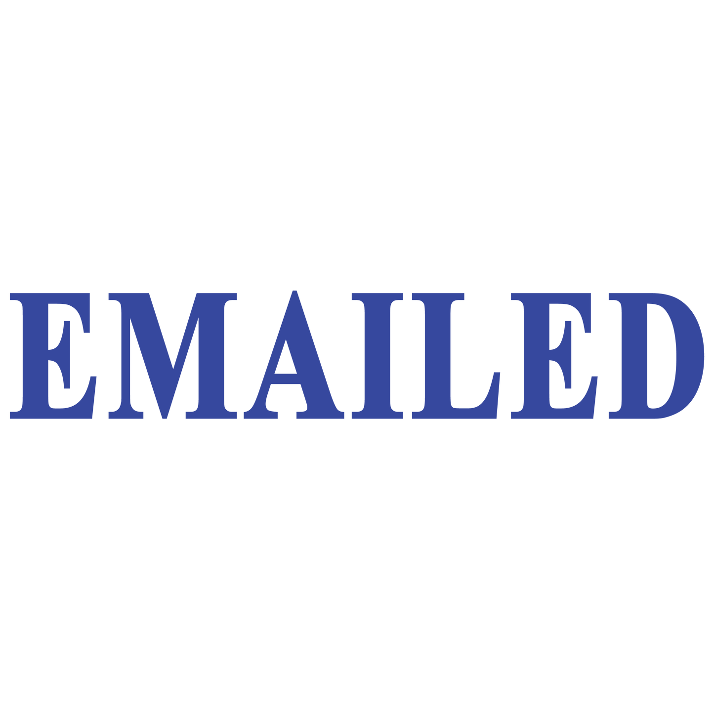 EMAILED Stamp
