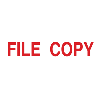 FILE COPY Stamp