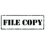 Stencil FILE COPY Stamp