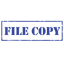 Stencil FILE COPY Stamp