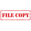 Stencil FILE COPY Stamp