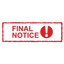 Warning FINAL NOTICE Stamp