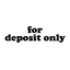 Serif For Deposit Only Stamp