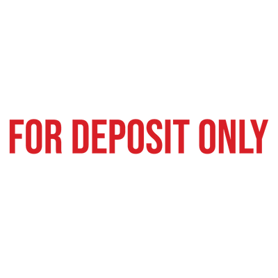 FOR DEPOSIT ONLY Stamp