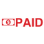 Dollar Bill PAID Stamp