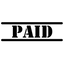 Double Line PAID Stamp