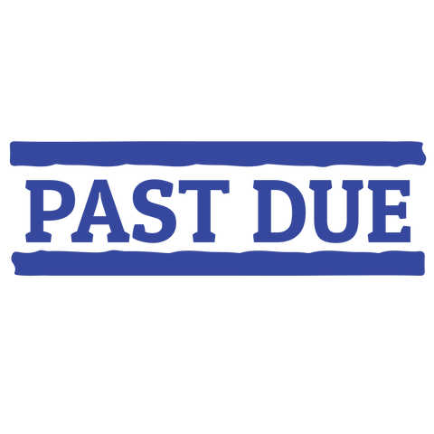 Double Line PAST DUE Stamp