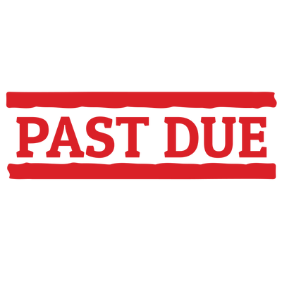 Double Line PAST DUE Stamp