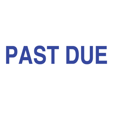 PAST DUE Stamp