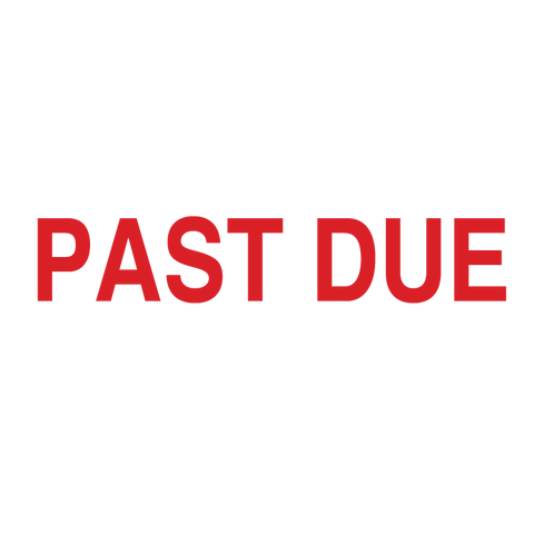 PAST DUE Stamp