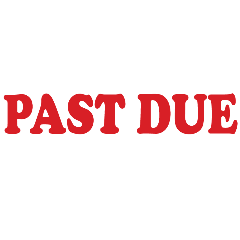 Serif PAST DUE Stamp