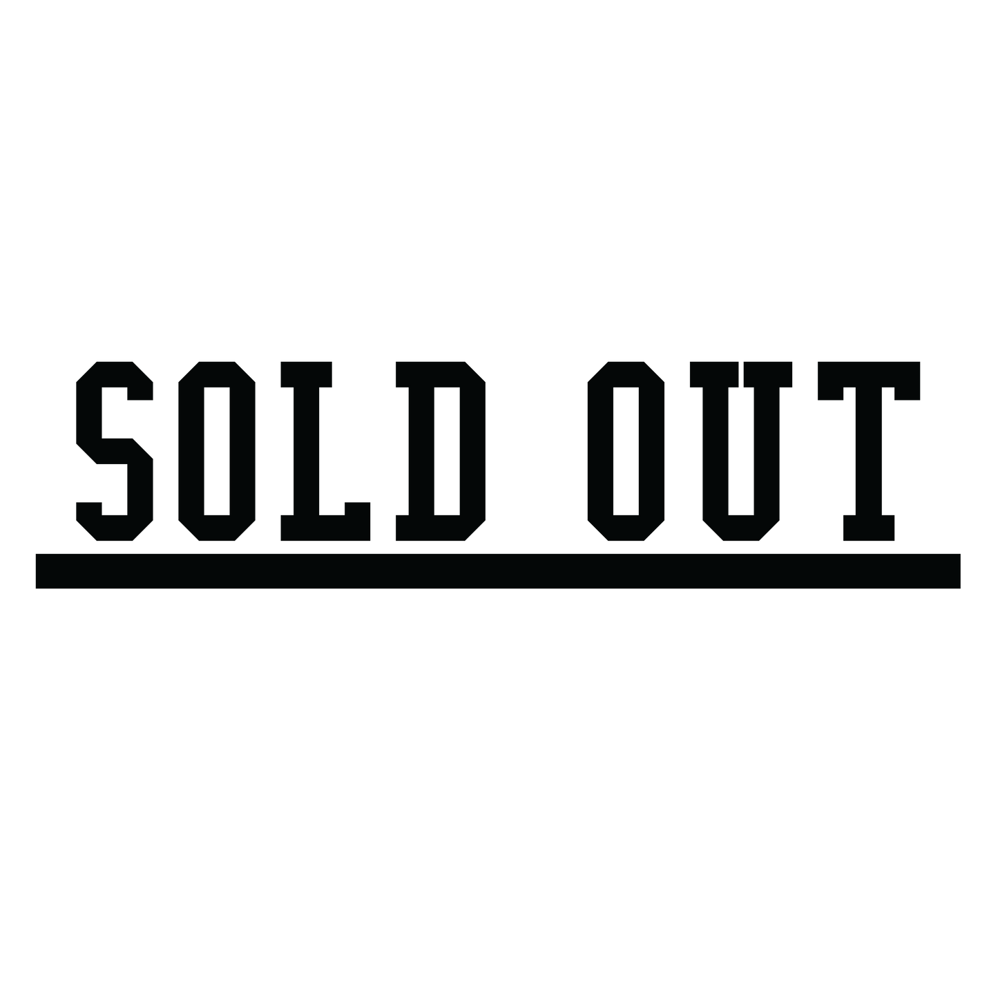 Underlined SOLD OUT Stamp