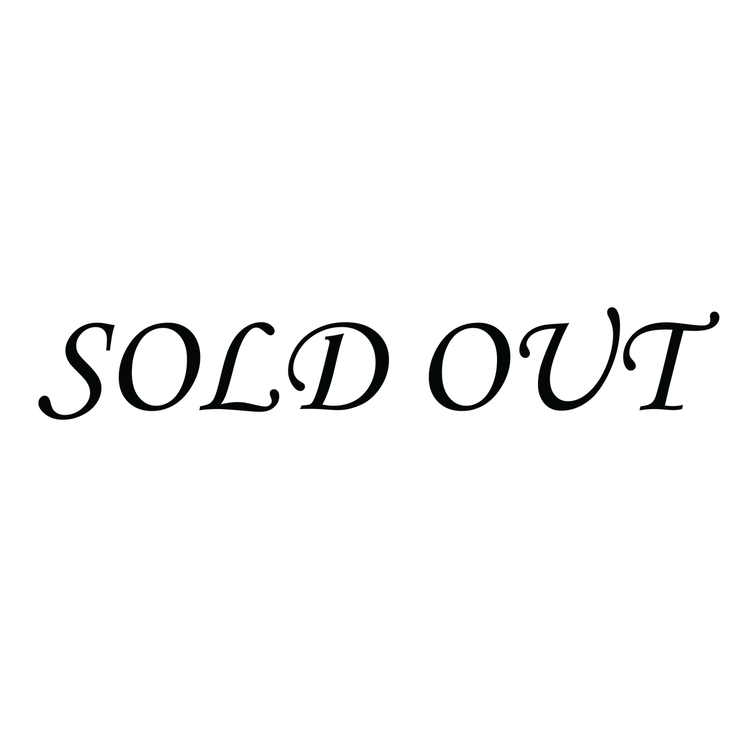 Script SOLD OUT Stamp