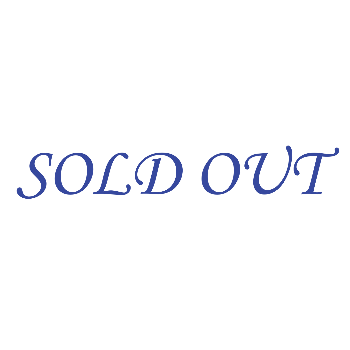 Script SOLD OUT Stamp