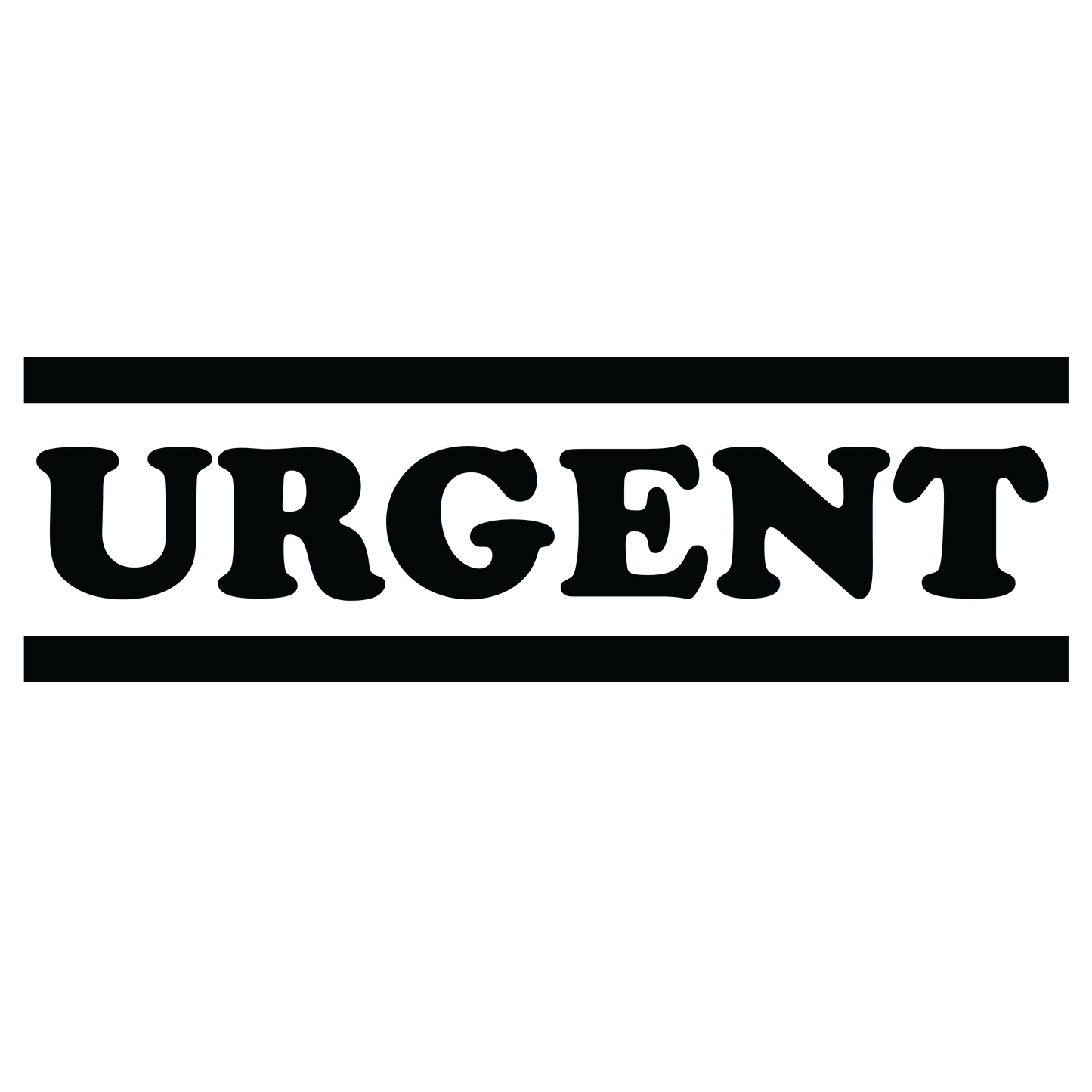 Double Line URGENT Stamp