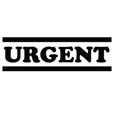 Double Line URGENT Stamp