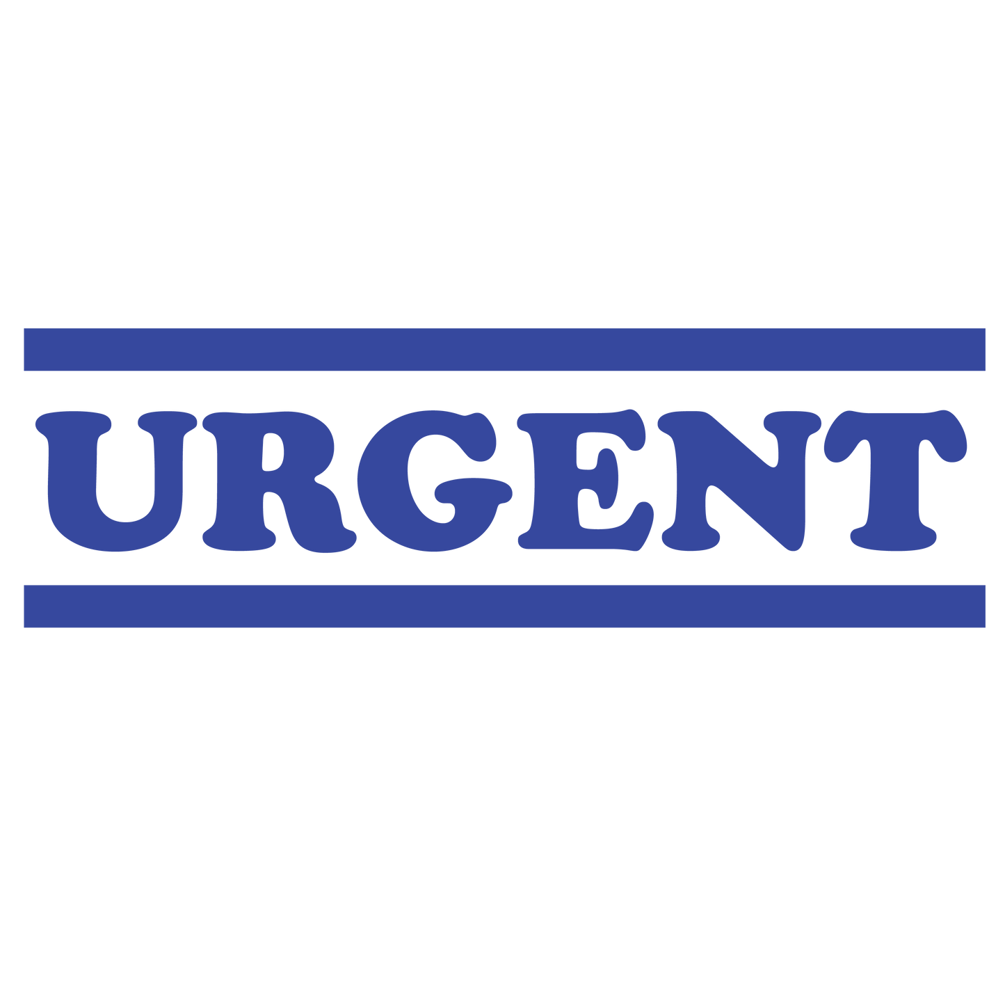 Double Line URGENT Stamp